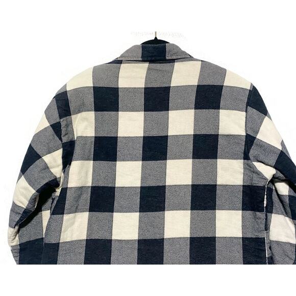 Northwest Territory Black Flannel Shirt Size Large Heavy Duty Lined Button Up - Picture 7 of 8